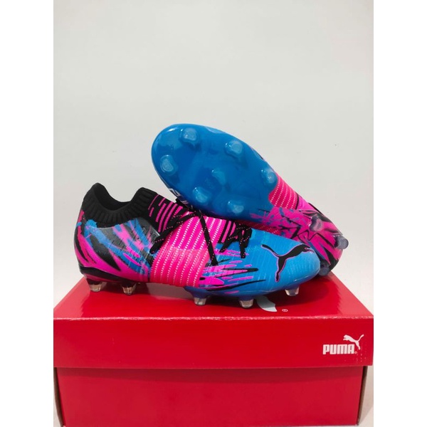SEPATU SEPAK BOLA PUMA FUTURE Z BLUE PINK FG
