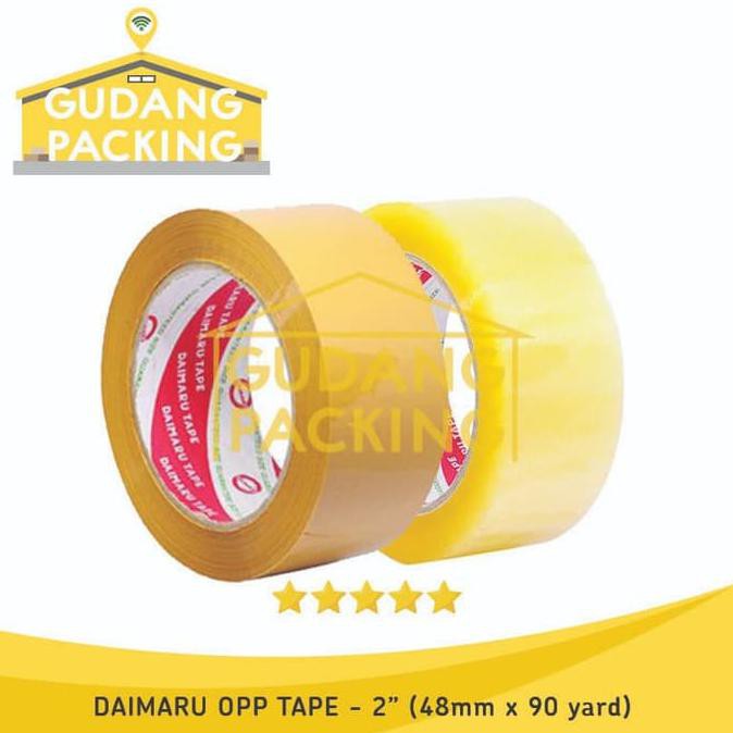 

Ready Stock] Lakban Daimaru 2 Inch / 48Mm X 90 Yard Bening / Coklat @Rol - Cokelat