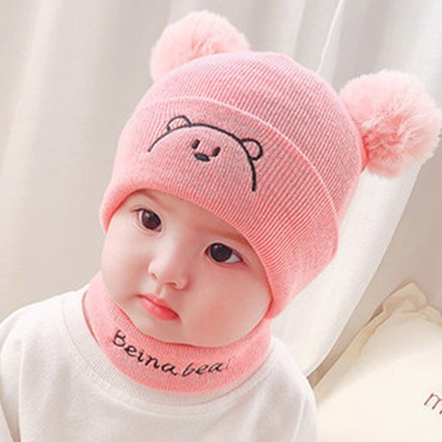 Topi kupluk bayi karakter beruang lucu imut / kupluk bayi laki-laki/ topi anak perempuan terbaru