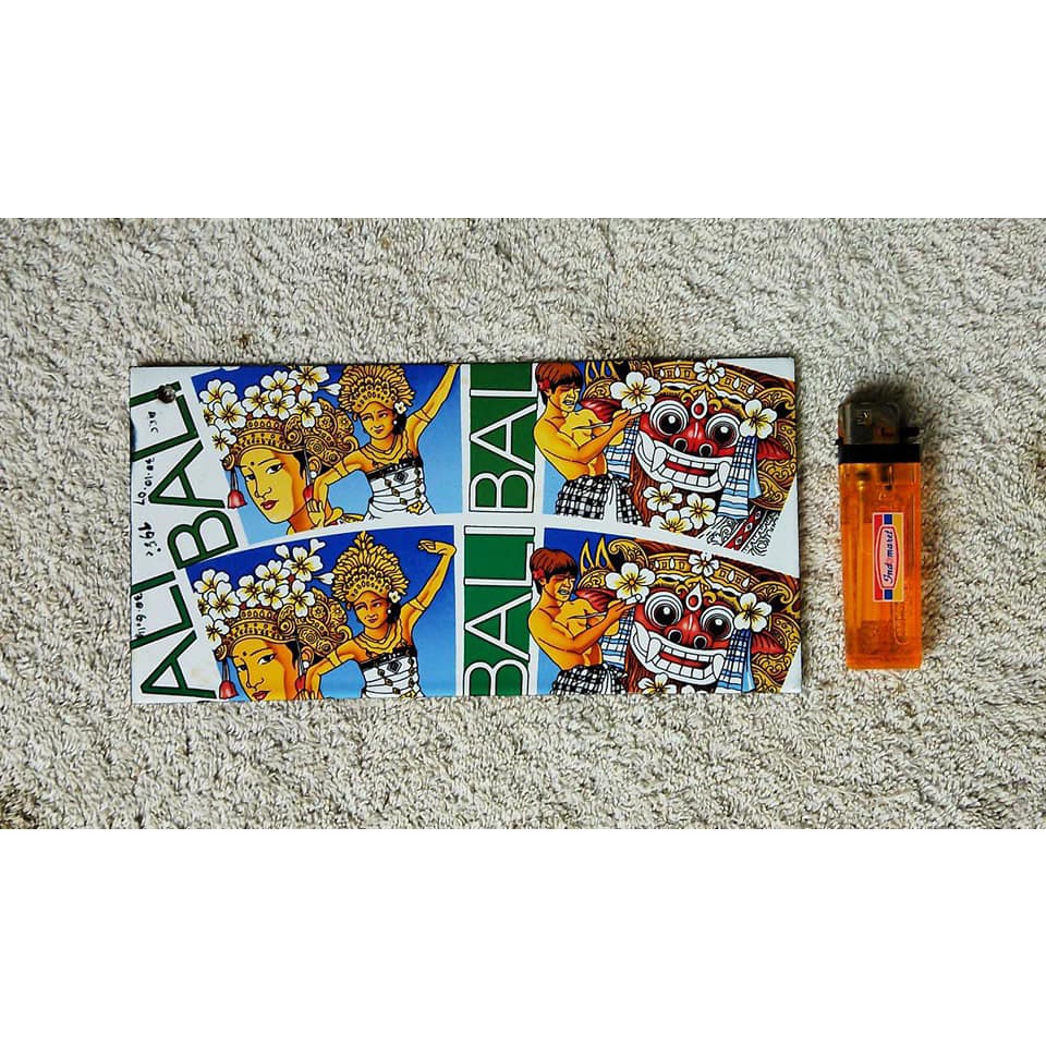 pajangan iklan enamel tentang bali