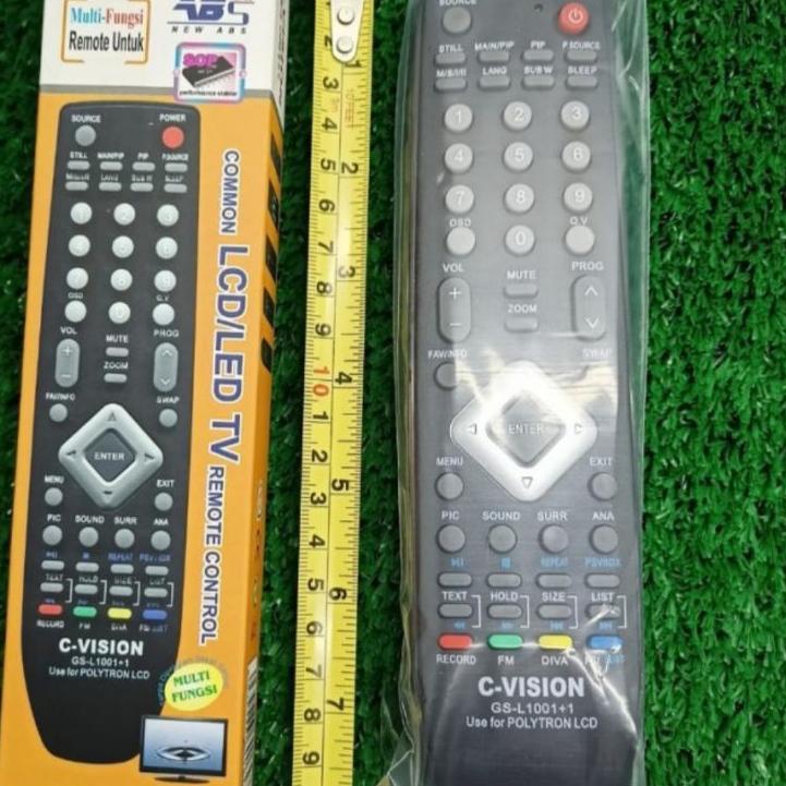 ♥IMPORT♥ Remote Remot Multi TV LCD LED SLIM TABUNG POLYTRON C-Vision GS-L1001+1 sale