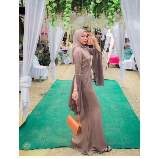 Gamis Satin Pesta Bridesmaid Duyung RubyDress Silk