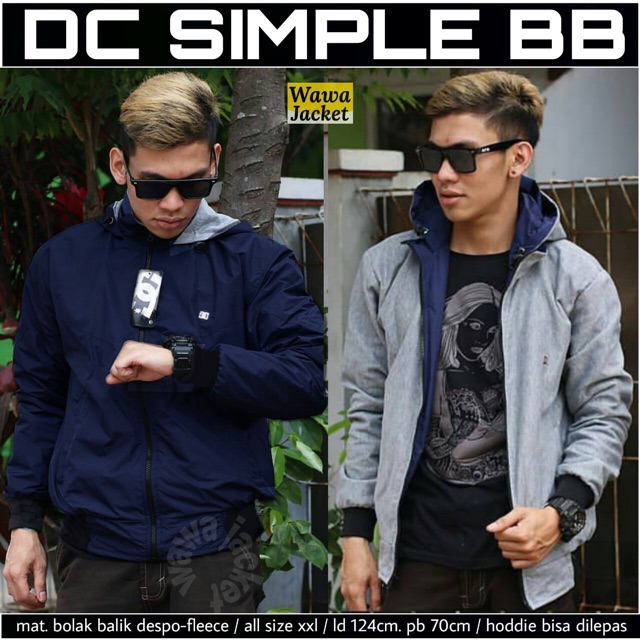 JAKET BOMBER COWOK / JAKET PARKA COWOK / JAKET BOLAK BALIK / JAKET PREMIUM / JAKET DC SHOES