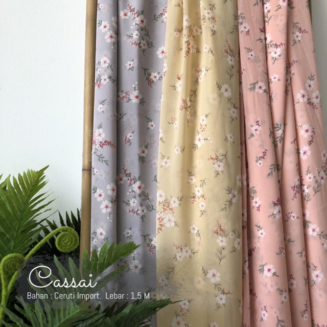 Cassa Bahan Kain Cerutti Import Motif Bunga Kecil Lucu Shopee Indonesia
