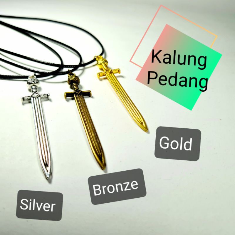 Kalung Unik miniatur Pedang Hero Kalung Unik Model Pedang Samurai