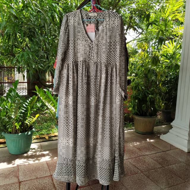 NEW TUNIK Tunik Loose Motif Ceruti Halus pakai Furing LD 106