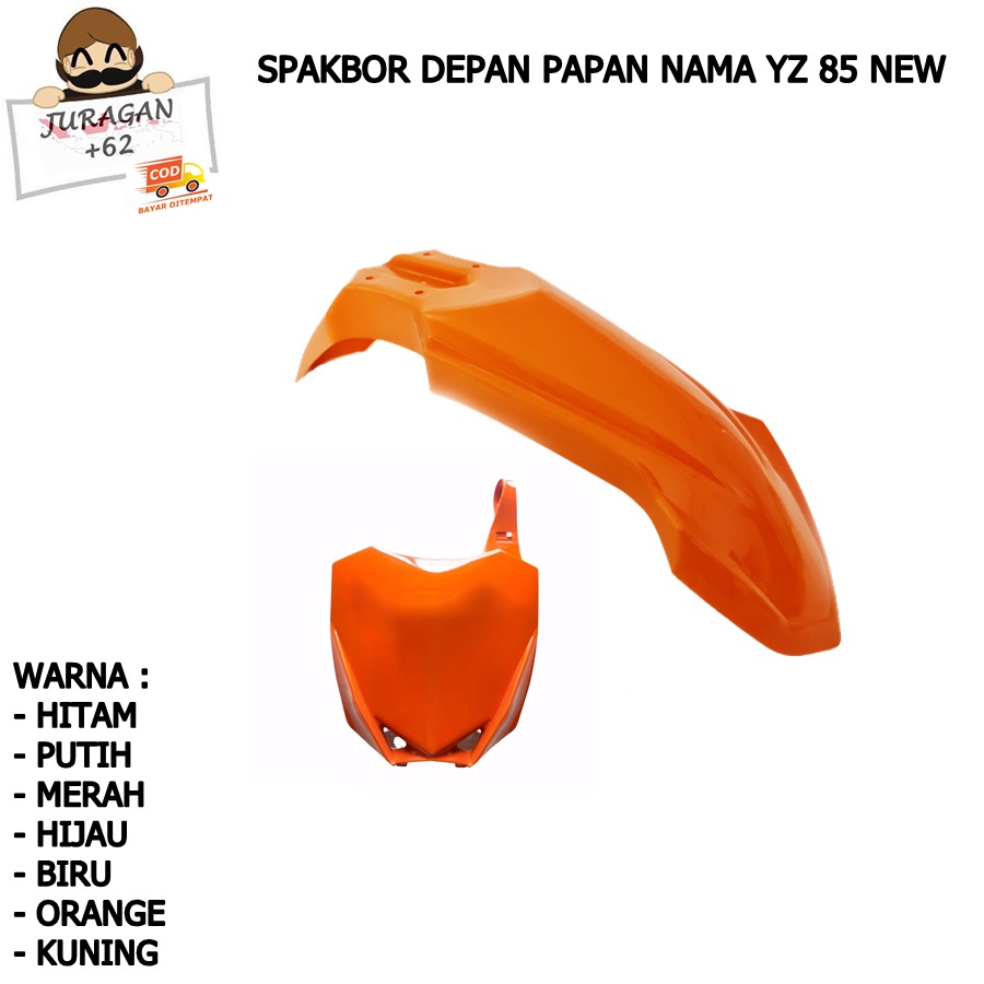 SPAKBOR SET DEPAN PAPAN NOMOR YZ 85 NEW MOTOR CROSS TRAIL YAMAHA YZ85 NEW