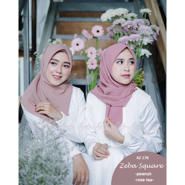 JILBAB SEGIEMPAT ZEBA SQUARE AZAMKA