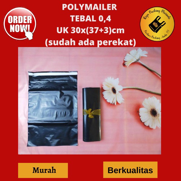 &lt;Ecer&gt; Plastik Polymailer uk 30x32+3 Tebal 0,4 | Plastik packing olshop | Plastik Perekat promo