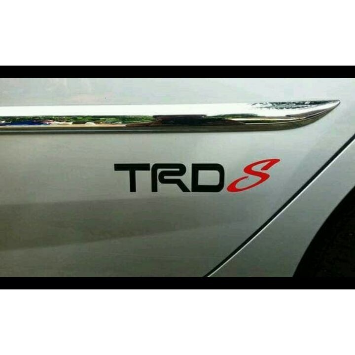 Stiker Pintu Mobil TRD S Sportivo Toyota Car Door Sticker Decal 27 cm