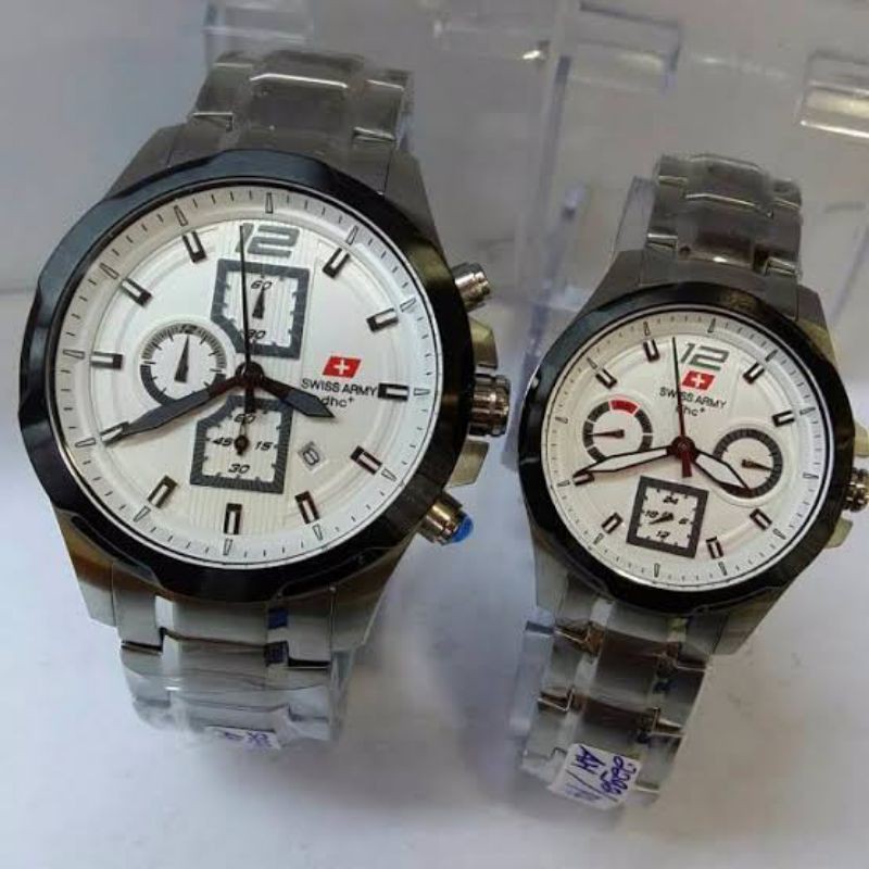 Jam Tangan Swiss Army 2283 Original (Harga Sepasang & Garansi 1Th)
