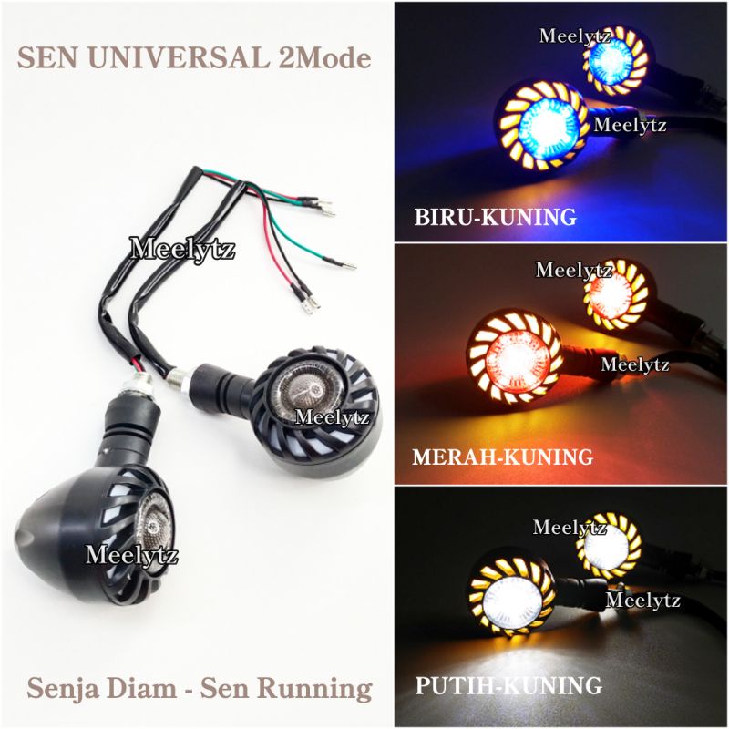 Lampu LED sen running sein 2 warna model projie