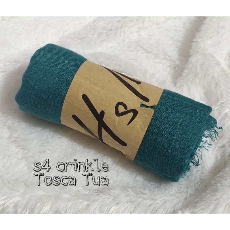 [COD] PASHMINA CRINKLE / CRINGKLE KUSUT /CRINGKLE RAWIS / HIJAB SHAWL PREMIUM RAWIS negro-SEGIEMPAT-TOSCA TUA
