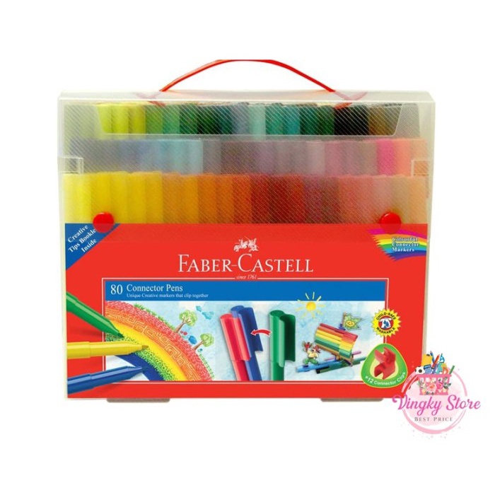 

Murah Connector Pen / Spidol Warna Isi 80 Faber Castell Sale!!!