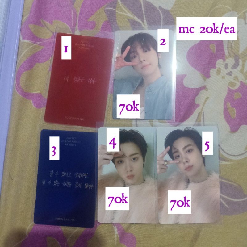 PC PHOTOCARD SANHA ASTRO