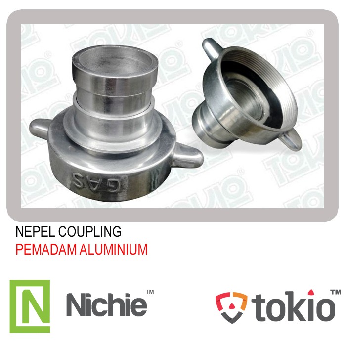 Nepel Coupling Pemadam Aluminium 3" x 2" / 2" x 2"