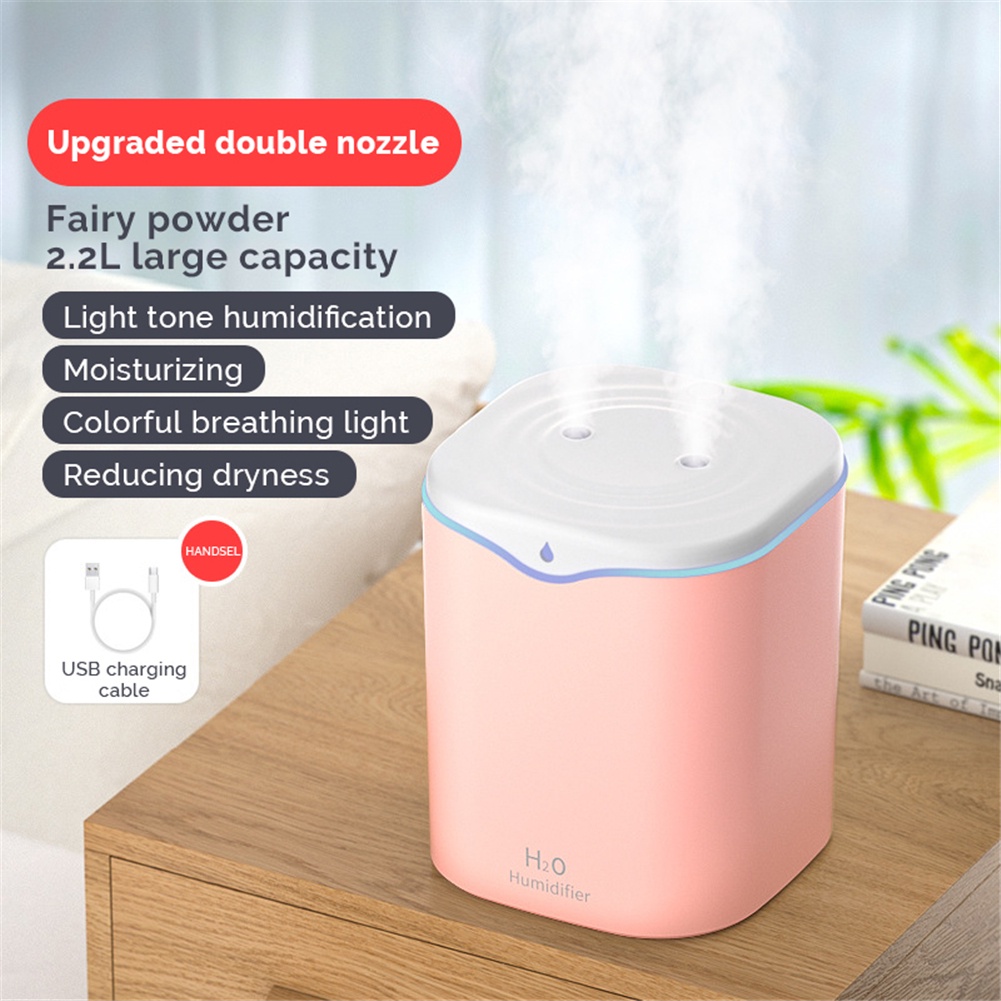 Air Purifier / Humidifier / Spray Aromaterapi Usb Kapasitas Besar 2.2l