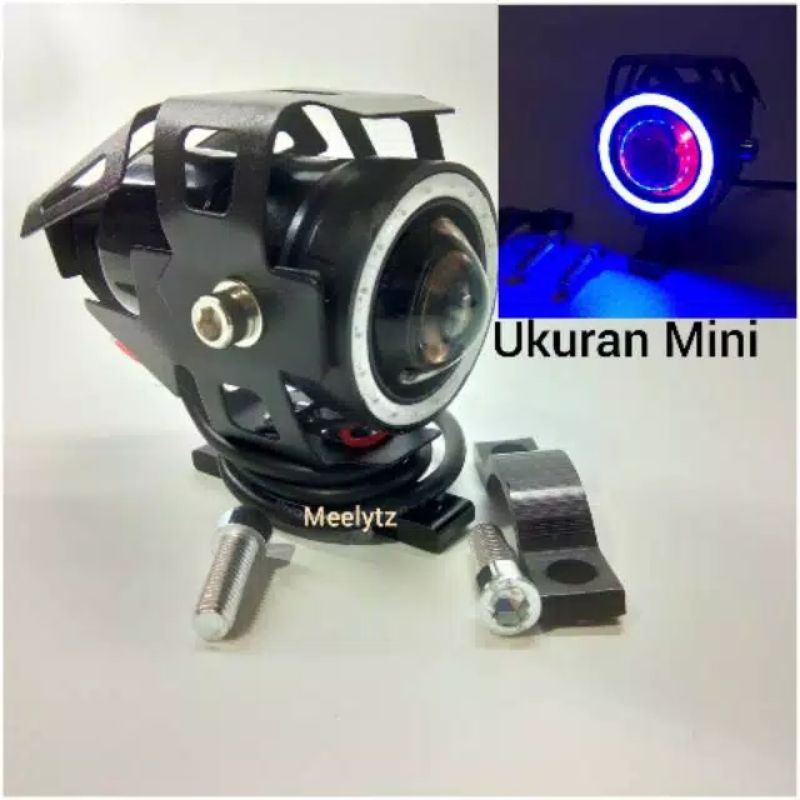 Lampu tembak sorot LED Cree U7 mini AE DE biru merah  waterproof