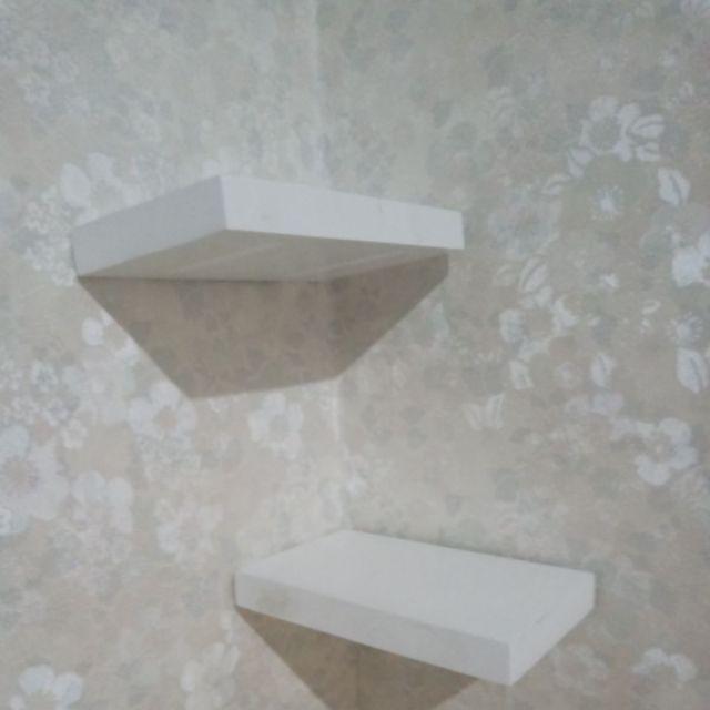 2pcs Rak Ambalan Melayang/rak Original/floating Shelves