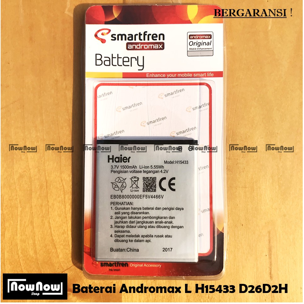 Baterai Smartfren Andromax L H15433 B26D2H Original Batre Batrai Battery HP