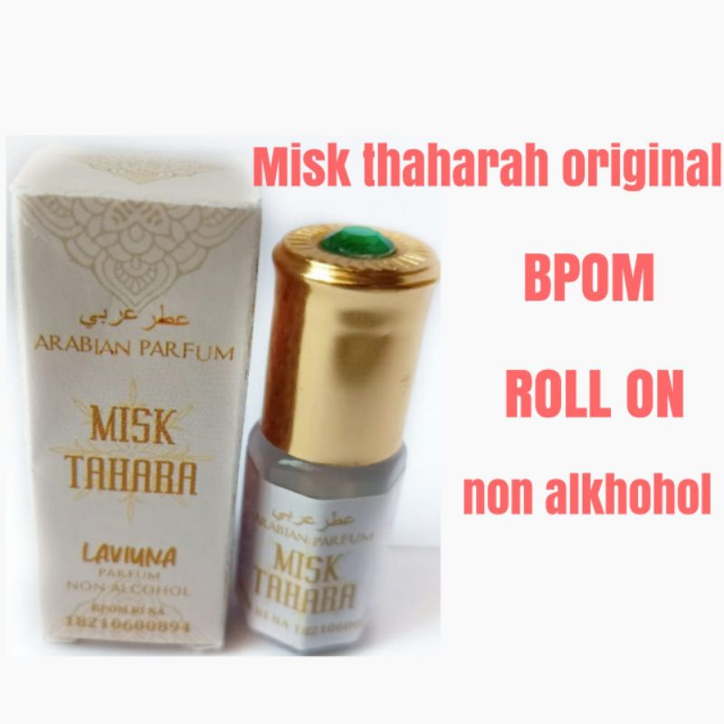 Misk thaharah BPOM musk taharah  misk tahara misk thoharoh 100% ORIGINAL 3ml