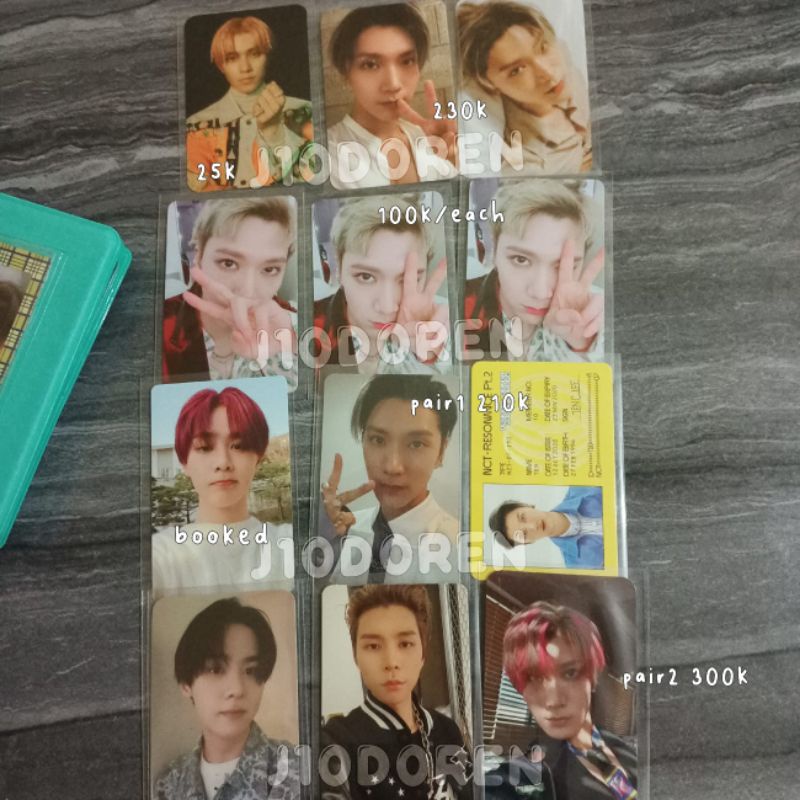 PHOTOCARD PC TEN JOHNNY KUN NEOZONE OWHAT FANSIGN EMPATHY REALITY DREAM WORLD DEPARTURE FUTURE