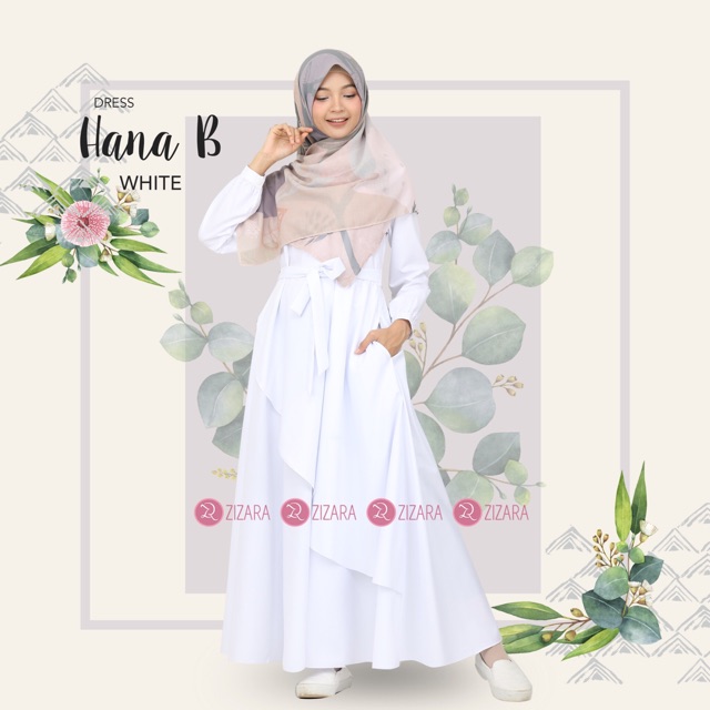 Hana Dress White Titipan Mba Ana Reseller Zizara