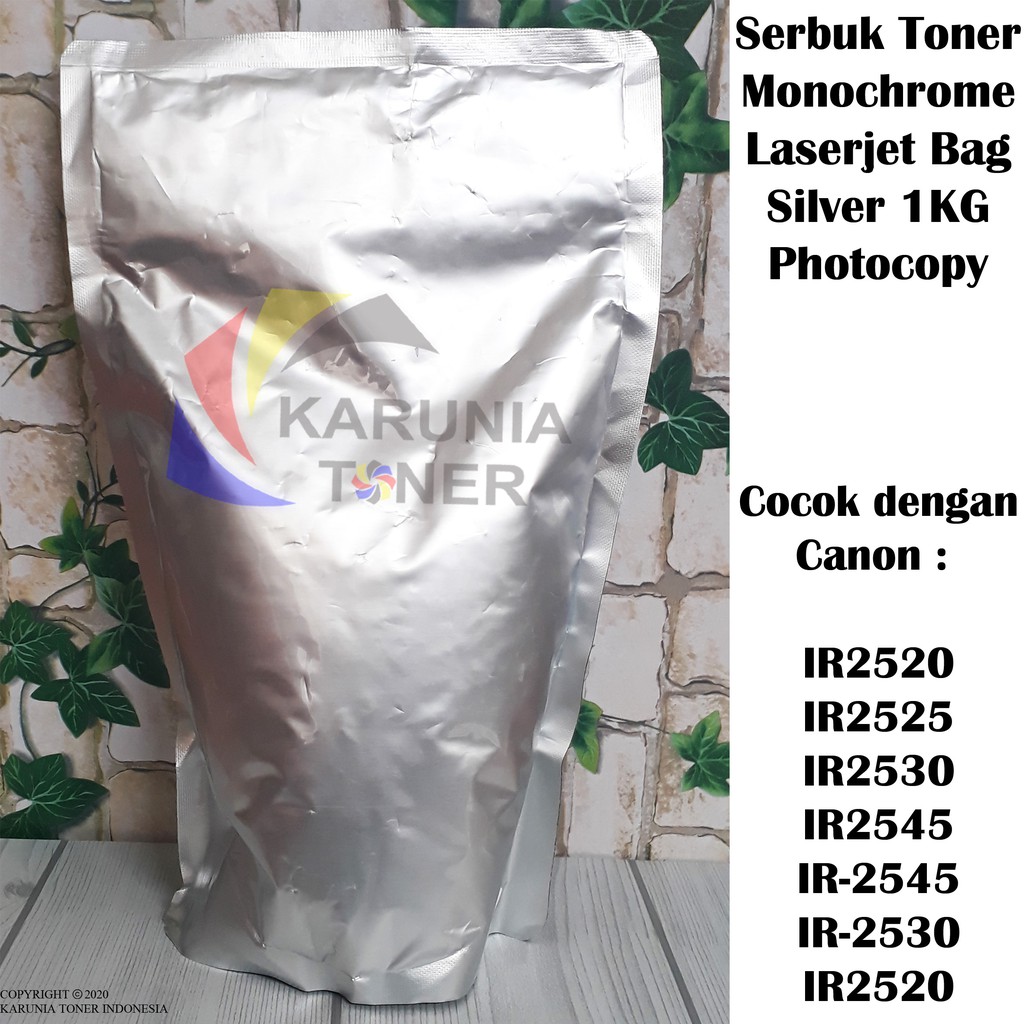 Serbuk Toner CMT Silver Printer Canon NPG51 NPG 51 IR2520 IR2525 IR2530 IR2545 IR-2545 1 Kilogram