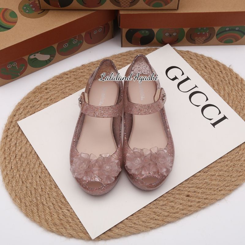 Sepatu minimelissa ultragirl garden BB/sepatu minimelissa anak/sepatu Melissa bunga/sepatu jelly anak