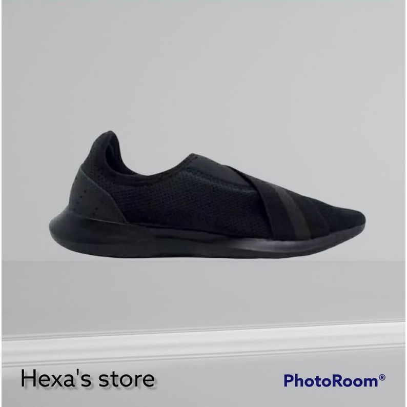Sepatu wanita slip on piero aora flex black dark grey ukuran 36 original