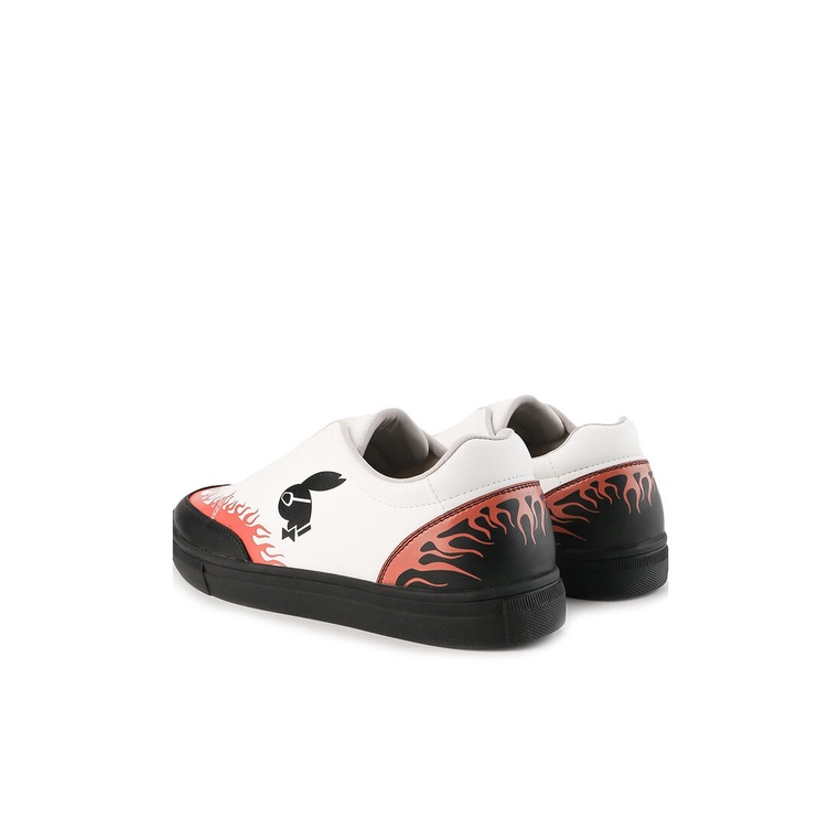 SEPATU SLIP ON PLAYBOY PRIA ORIGINAL CASUAL BRANDED PUTIH PL13