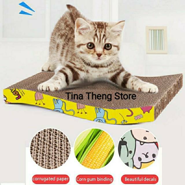 Mainan Kucing &quot;PAPAN CAKAR SISAL BESAR&quot; Cat Scratcher Toys