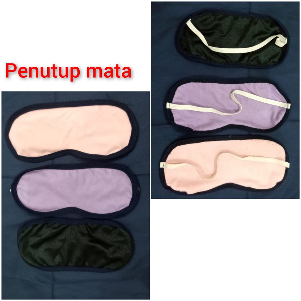 penutup mata tidur polos bahan kaos