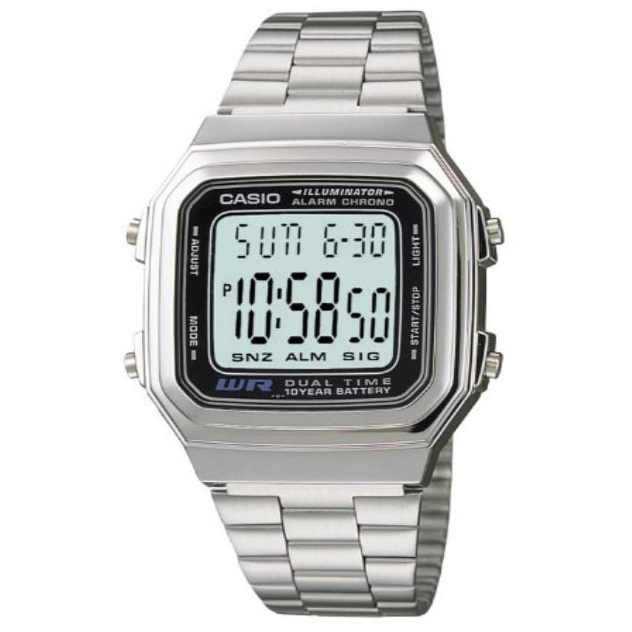 Cuci Gudang Jam Tangan Casio Original Pria Wanita Casio Digital A-178Wa-1 Rantai