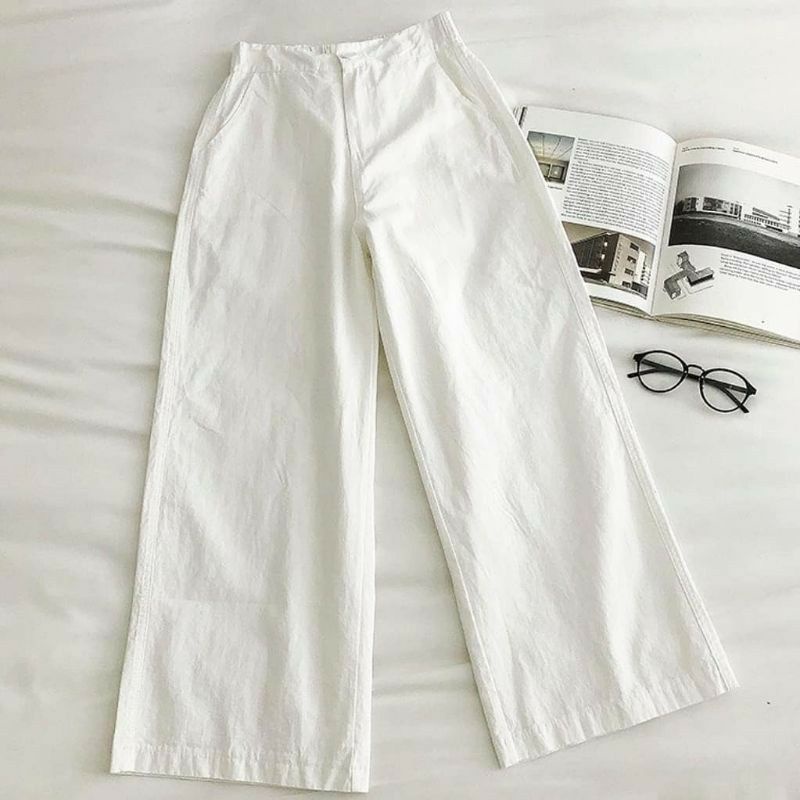 celana panjang//celana kulot linen premium