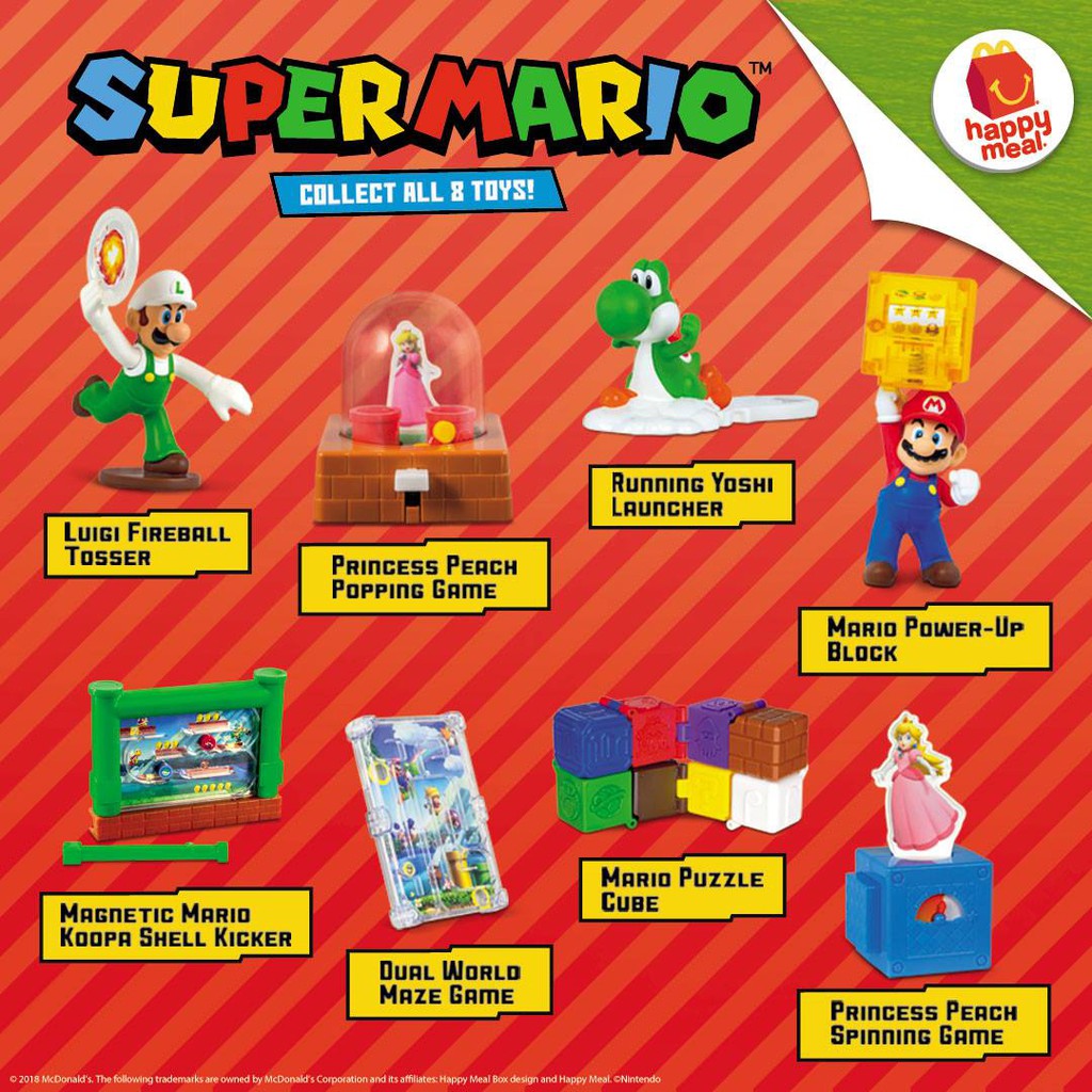 mcdonalds mario toys 2018