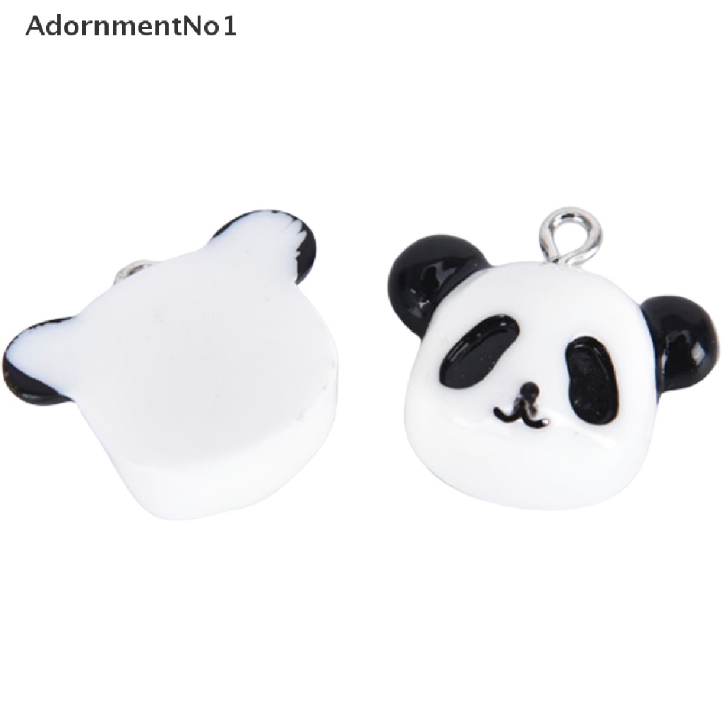 (AdornmentNo1) 20pcs / Set Liontin Bentuk Panda Bahan Resin Untuk Kerajinan Tangan DIY