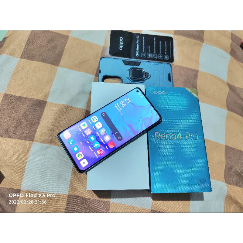 Oppo reno 4 pro Glow 5G fullset 12/256Gb