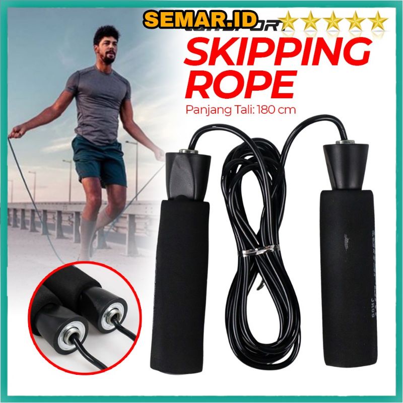 Lompat Tali Skipping Speed Jump Rope Sports Weight Exercise