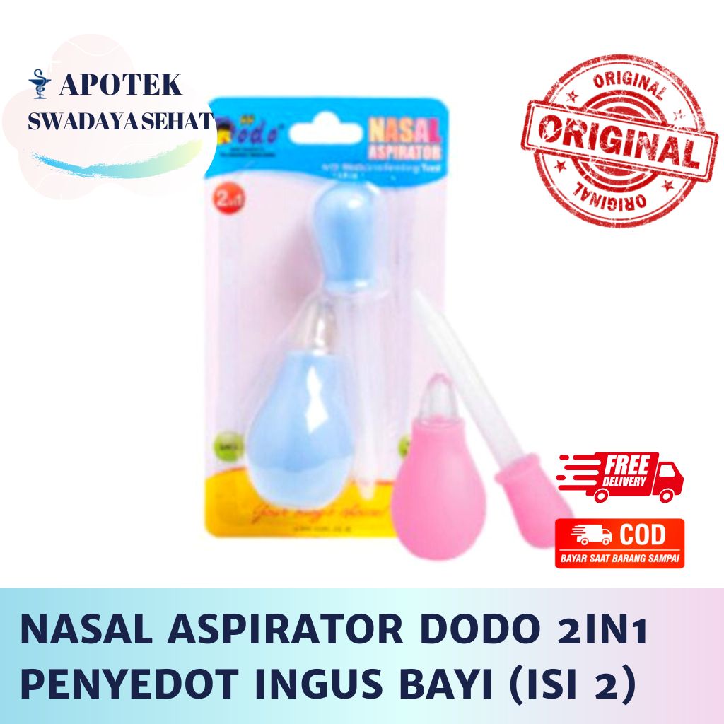 NASAL ASPIRATOR DODO Isi 2 Jessen DAC-019  2 in 1 - Penyedot Ingus Bayi Anak