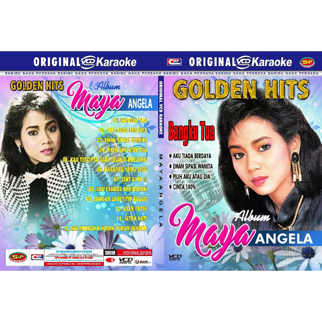 Vcd Original Pop Kenangan - Golden Hits Maya Angela