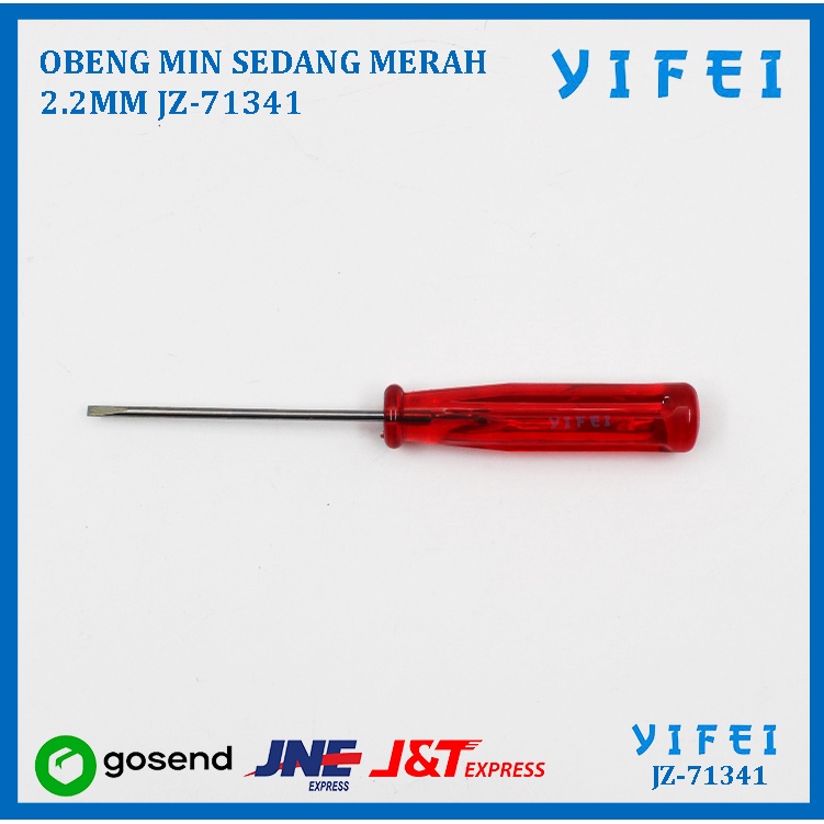 OBENG MIN SEDANG MERAH 2.2MM YIFEI-71341