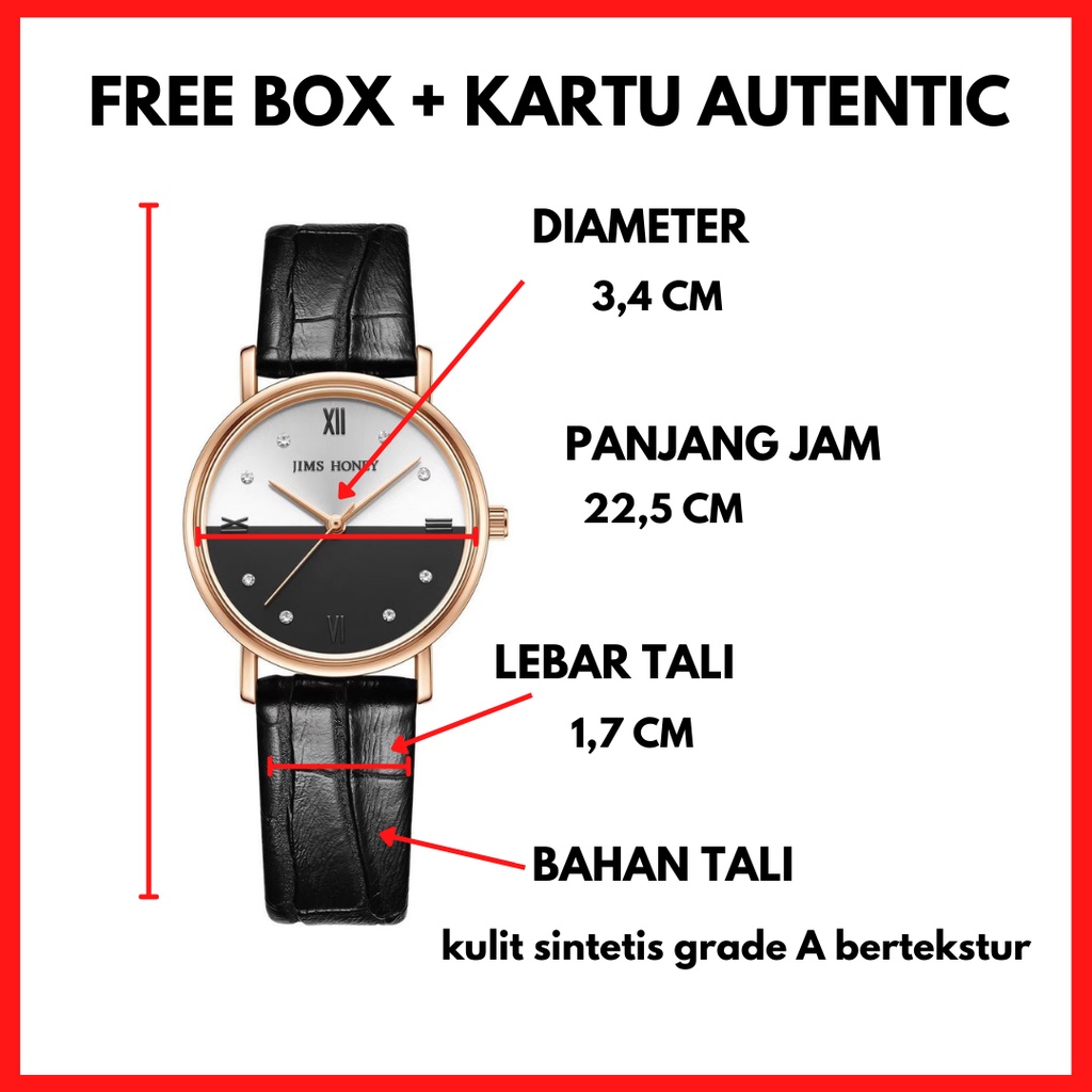 (BISA COD) JAM TANGAN CEWEK TERBARU JIMSHONEY IMPORT MURAH JHW 9 PROMO (FREE BOX)