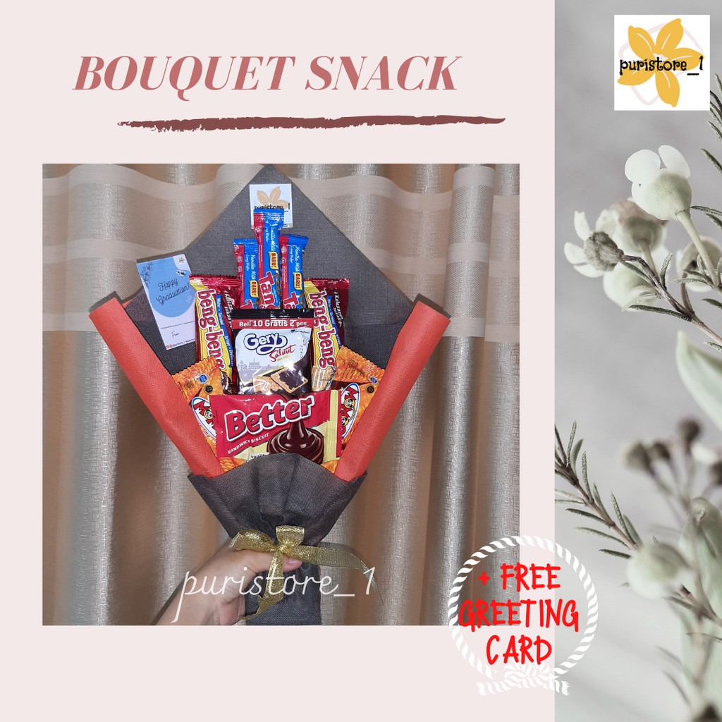 

BOUQUET SNACK / BOUQUET MAKANAN / BUKET MAKANAN / KODE BS09