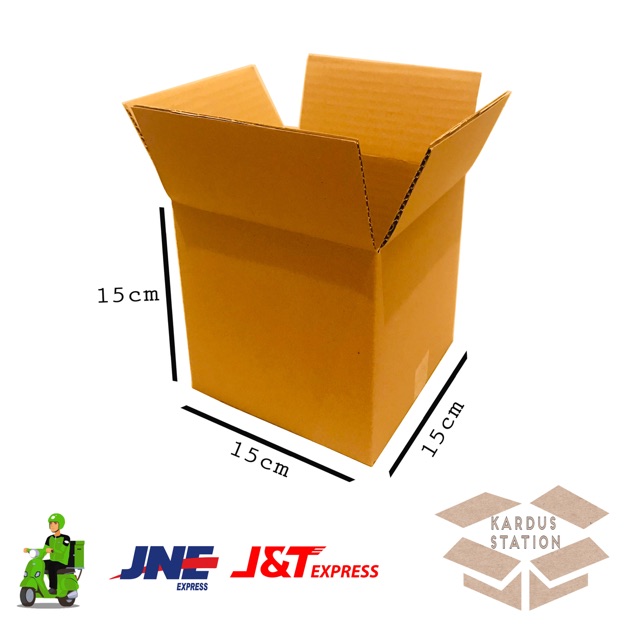 

Kardus Box Polos uk.15x15x15 cm Baru