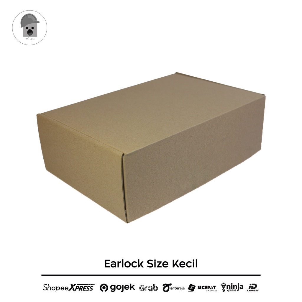 

SIZE KECIL !! CORRUGATED BOX POLOS EARLOCK!! Cocok Untuk Packaging Hampers dan Online Shop