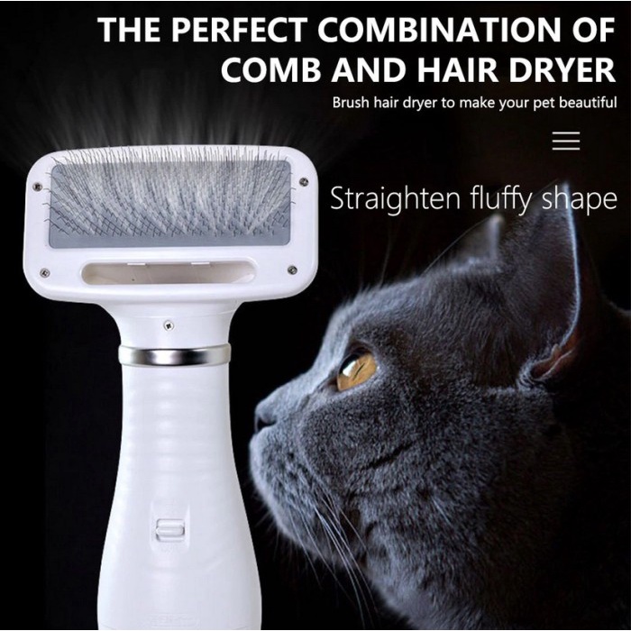 BERKUALITAS 2in1 Portable Electric Dog Hair Dryer Comb Brush Pet dryers