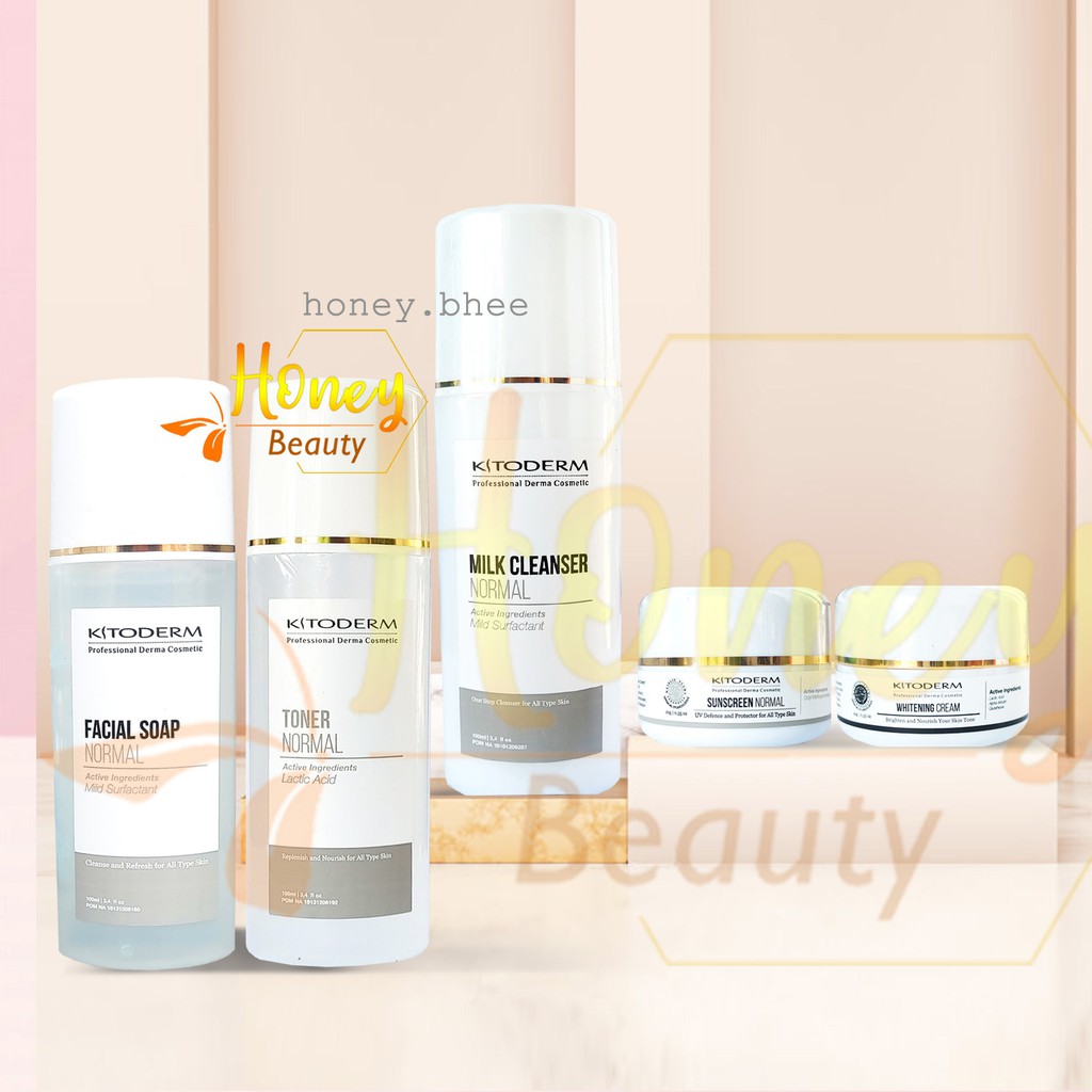 Kitoderm Paket Normal Whitening Aman Original || Kitoderm Paket Glowing & Whitening||BPOM aman