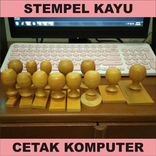 Cetak Stempel Manual Runaflek Nylo Gagang Kayu
