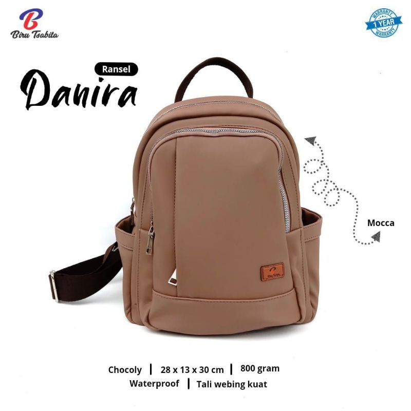 RANSEL DANIRA By Biru Tsabita Backpack Back Pack Bag Pack Bagpack Tas Gendong Wanita Fashion Cewe Ce